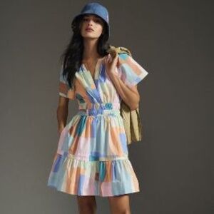Anthropologie Somerset Mini Multi Color Dress